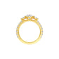 Expansive Love Diamond Engagement Ring 18 KT / Yellow Gold / 18