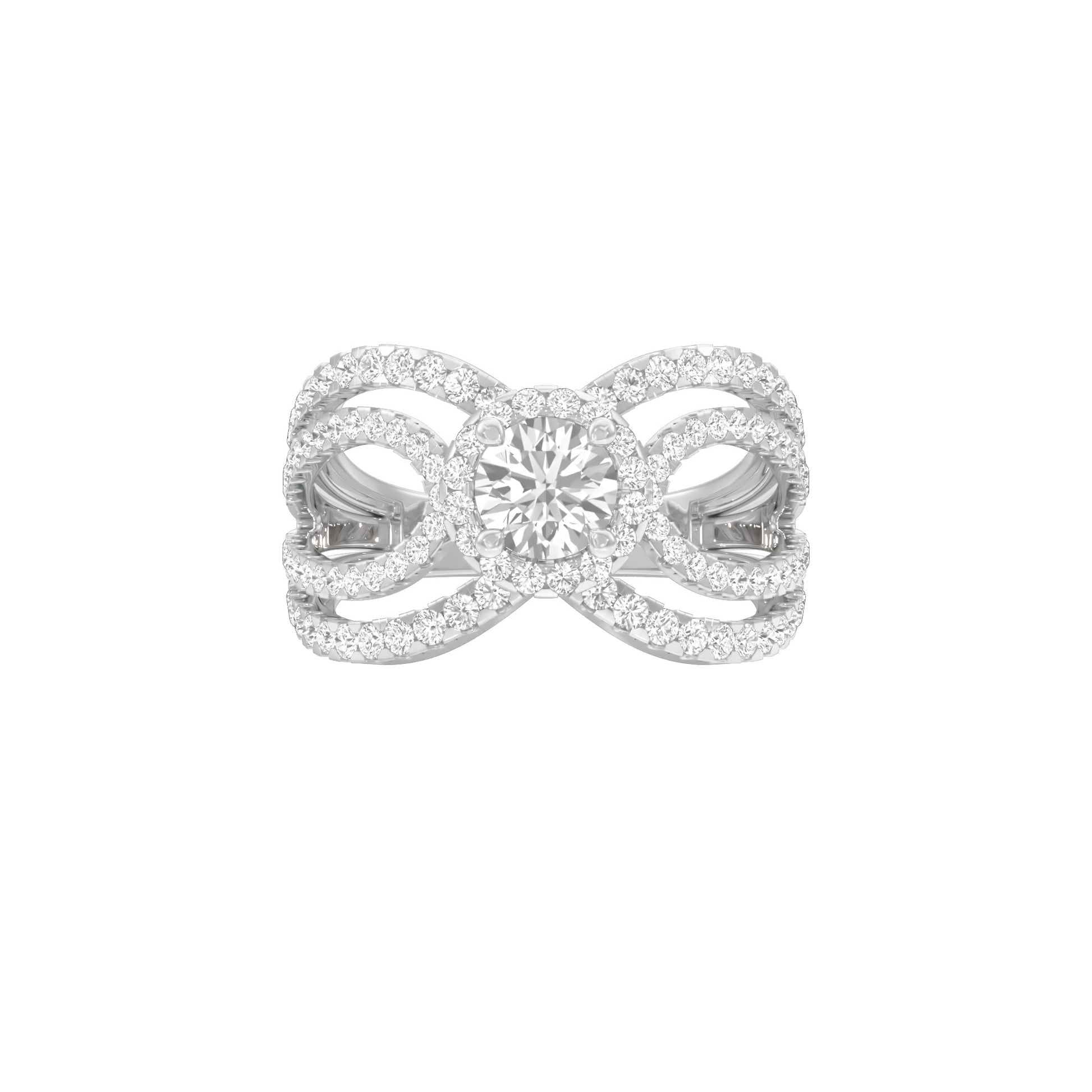 DLR001808 18 KT / White Gold / 22