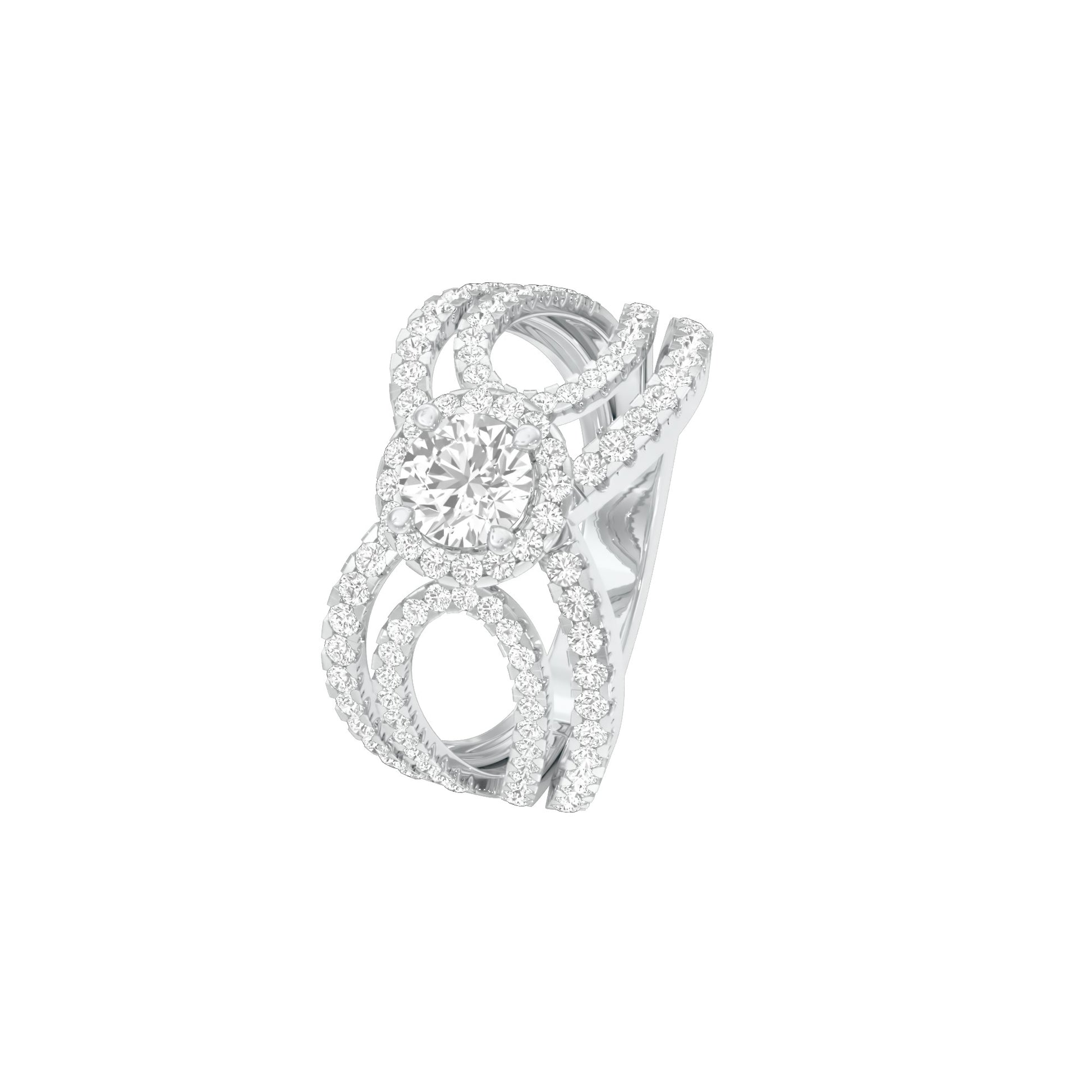 DLR001808 18 KT / White Gold / 22