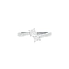 Crystal Dual Princess Diamond Ring 18 KT / White Gold / 18