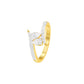 Twin Spark Pear Diamond Ring 18 KT / Yellow Gold / 18