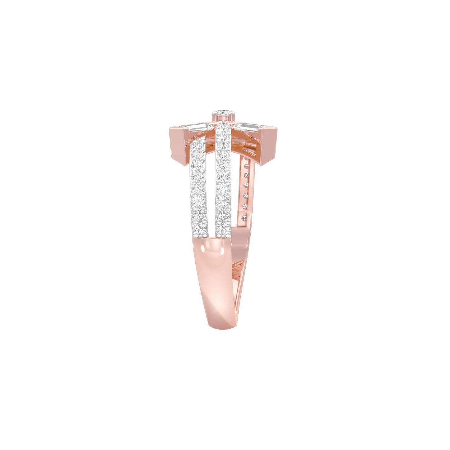 Jubilee Sparkle Diamond Ring 18 KT / Rose Gold / 18