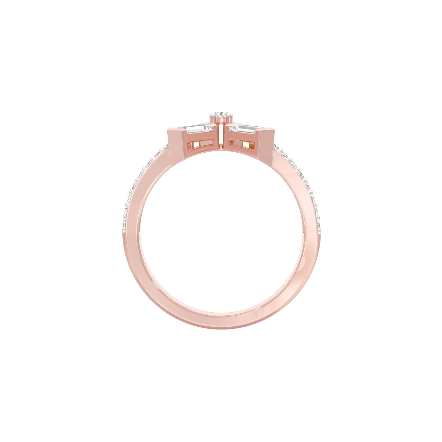 Jubilee Sparkle Diamond Ring 18 KT / Rose Gold / 18