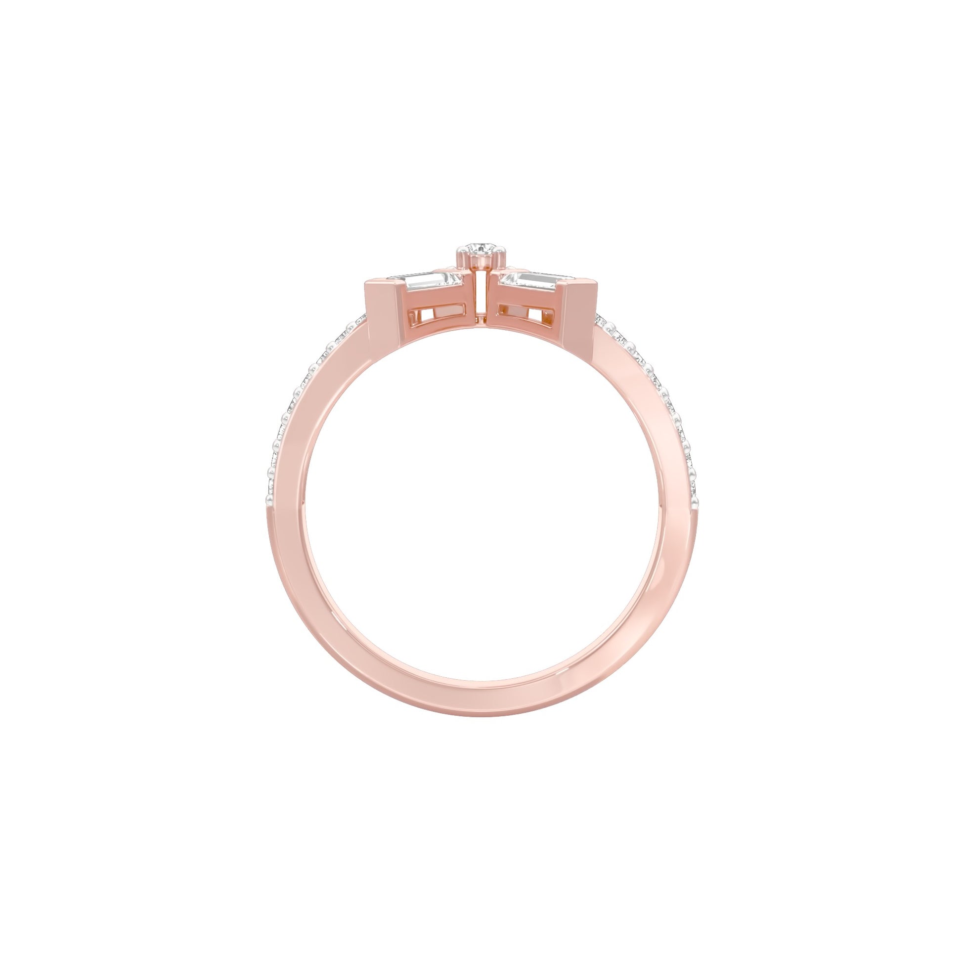 Jubilee Sparkle Diamond Ring 18 KT / Rose Gold / 18
