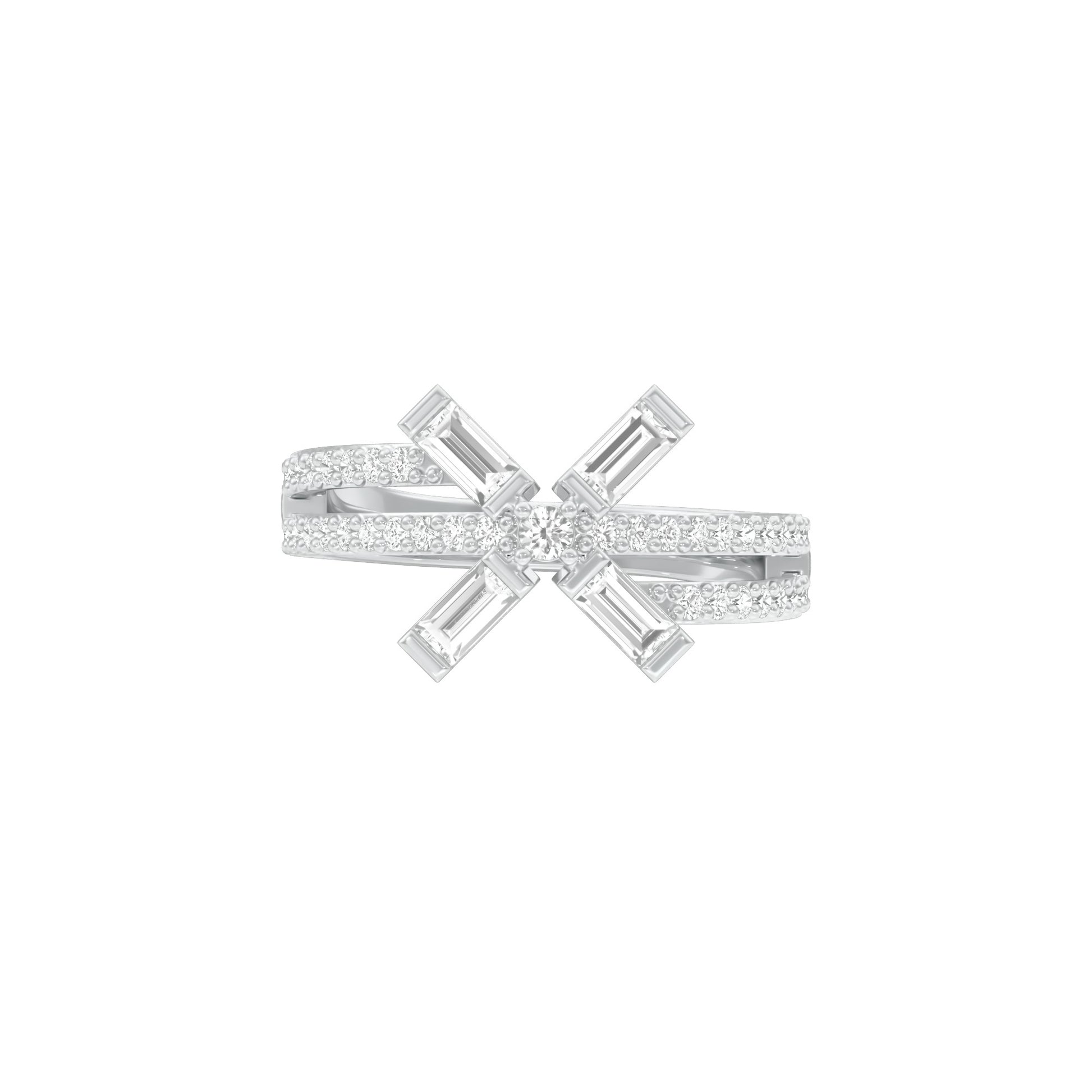 Jubilee Sparkle Diamond Ring 18 KT / White Gold / 18