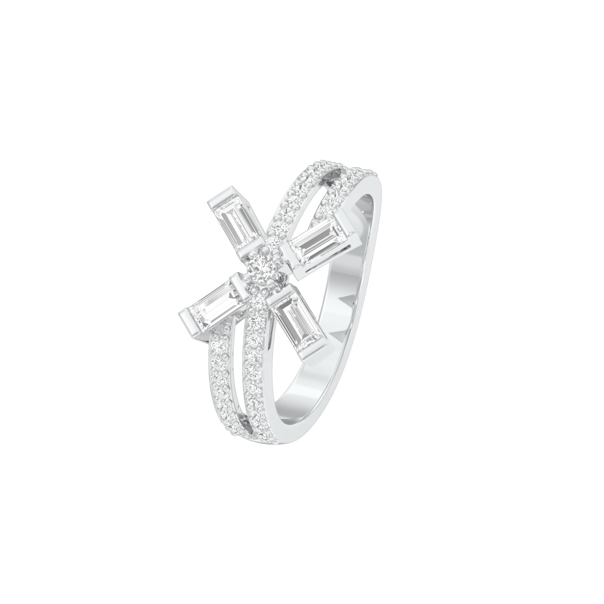 Jubilee Sparkle Diamond Ring 18 KT / White Gold / 18