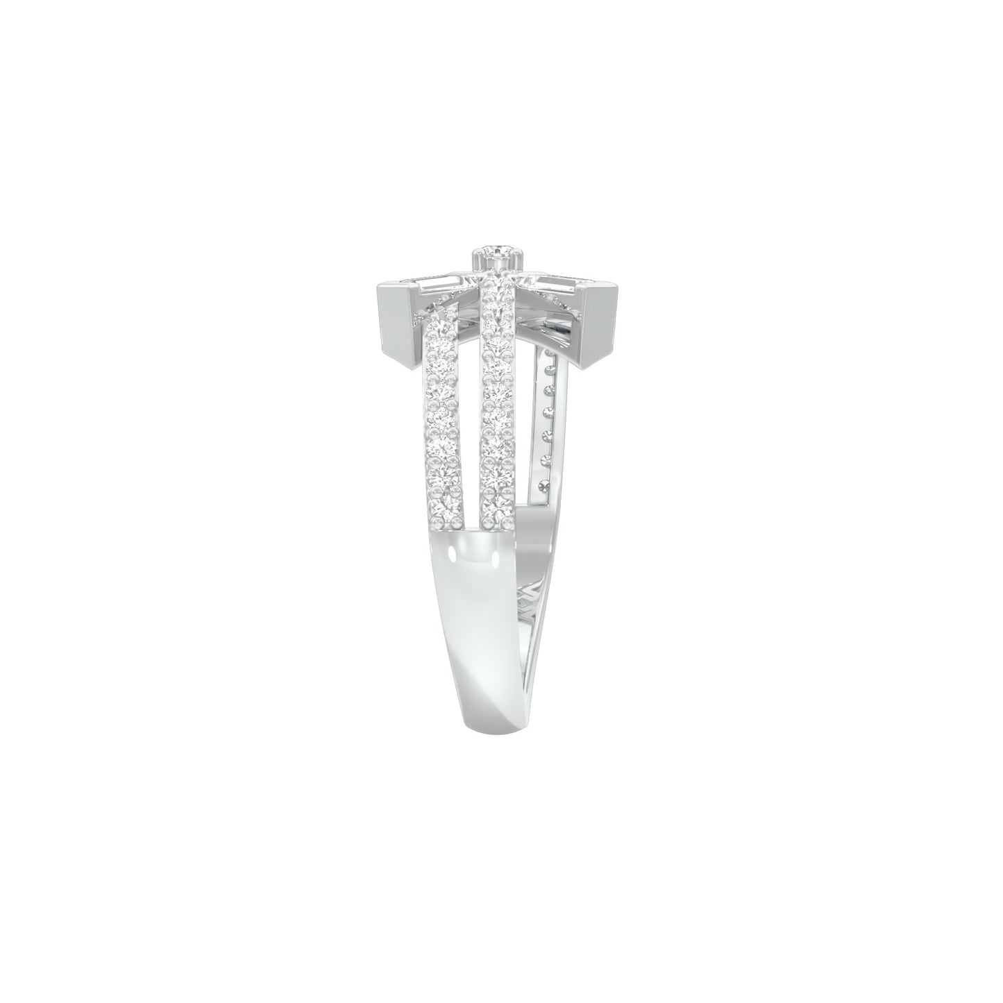 Jubilee Sparkle Diamond Ring 18 KT / White Gold / 18