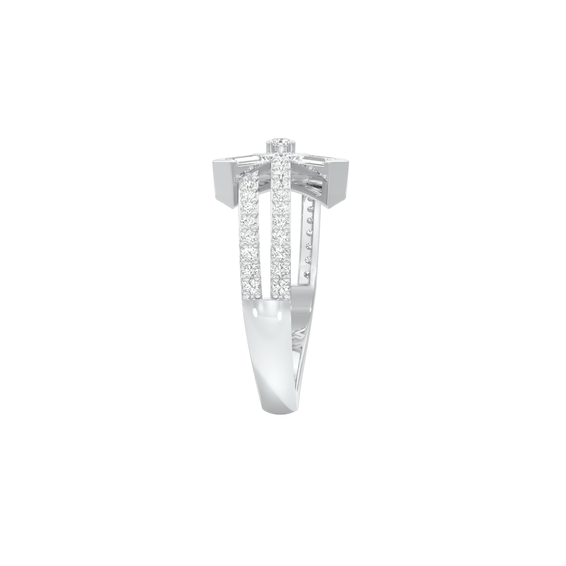 Jubilee Sparkle Diamond Ring 18 KT / White Gold / 18