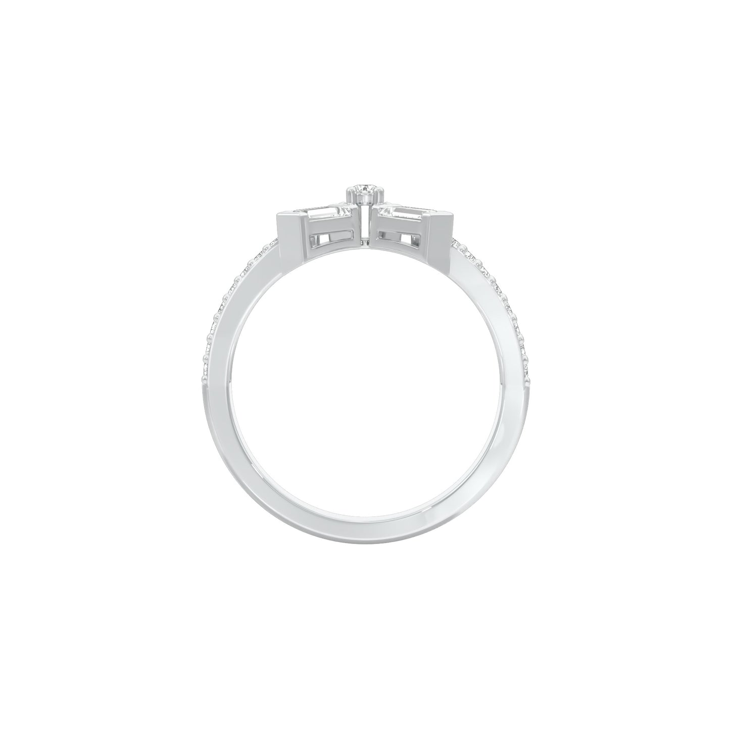 Jubilee Sparkle Diamond Ring 18 KT / White Gold / 18