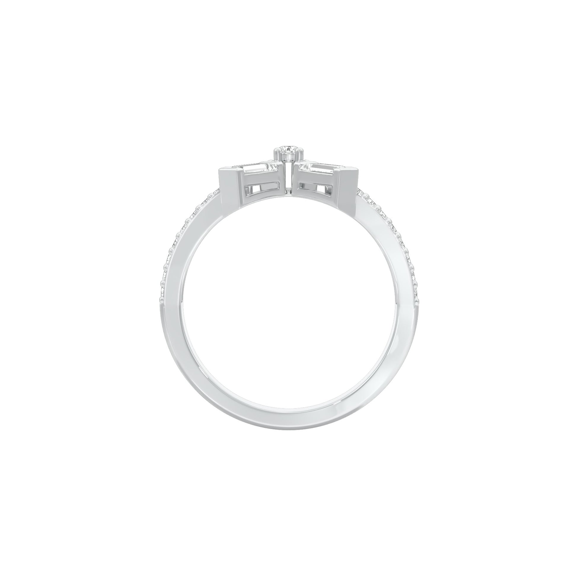 Jubilee Sparkle Diamond Ring 18 KT / White Gold / 18