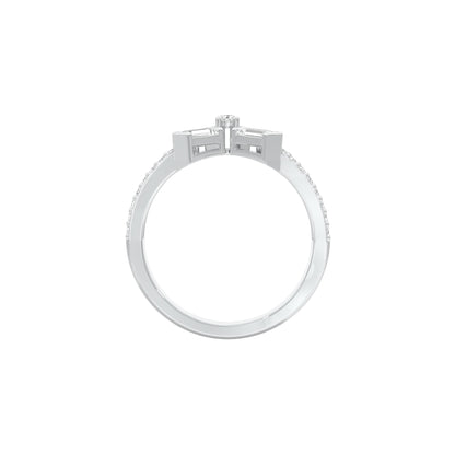 Jubilee Sparkle Diamond Ring 18 KT / White Gold / 18