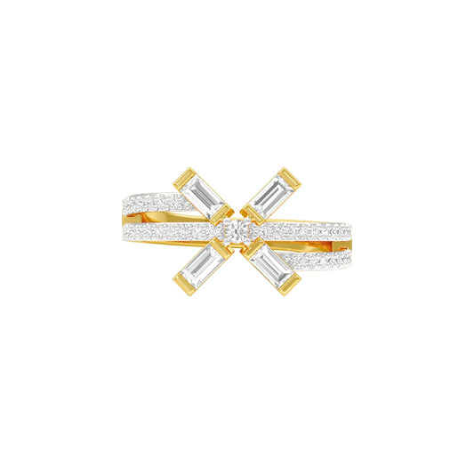 Jubilee Sparkle Diamond Ring 18 KT / Yellow Gold / 18