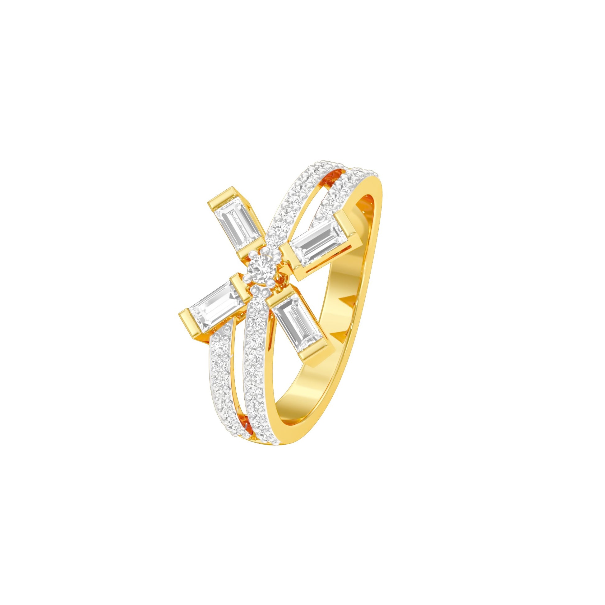 Jubilee Sparkle Diamond Ring 18 KT / Yellow Gold / 18