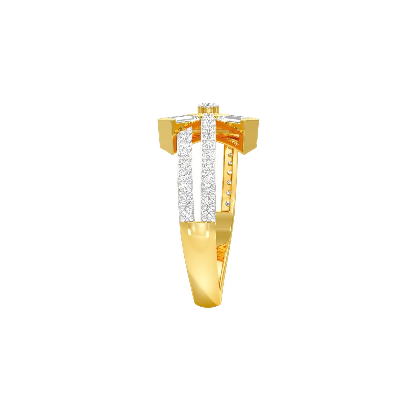 Jubilee Sparkle Diamond Ring 18 KT / Yellow Gold / 18