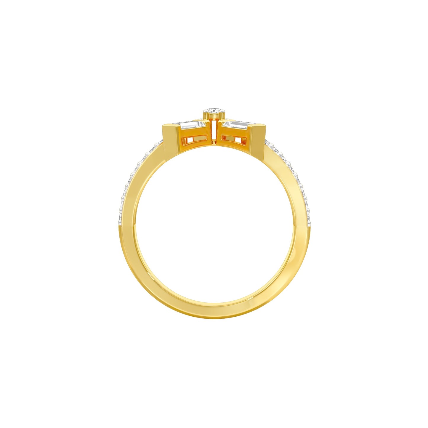 Jubilee Sparkle Diamond Ring 18 KT / Yellow Gold / 18