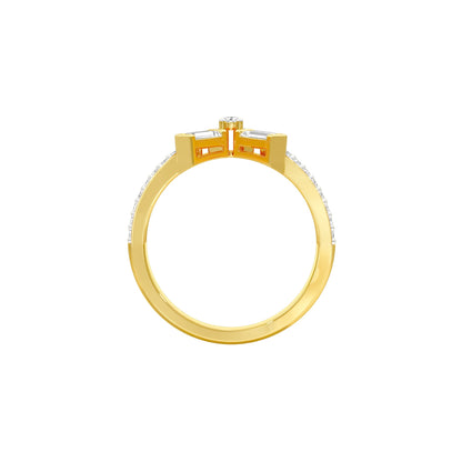 Jubilee Sparkle Diamond Ring 18 KT / Yellow Gold / 18