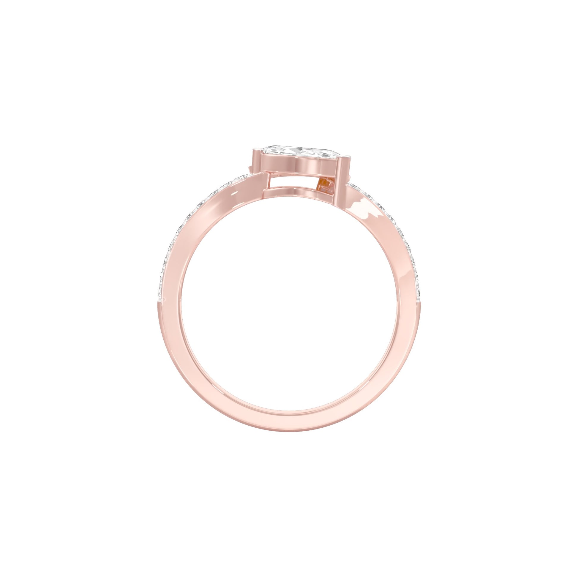DLR001815 18 KT / Rose Gold / 22