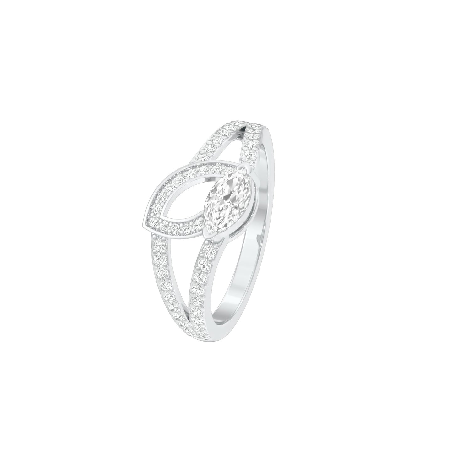DLR001815 18 KT / White Gold / 22
