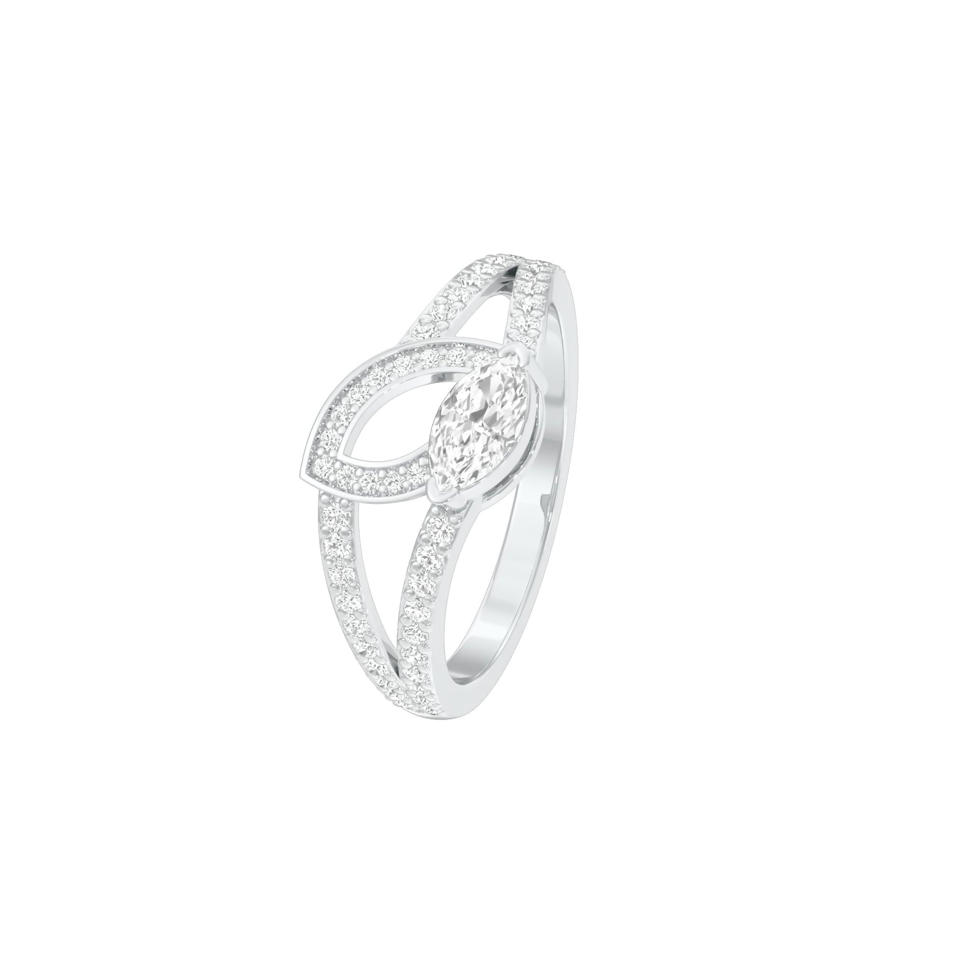 DLR001815 18 KT / White Gold / 22