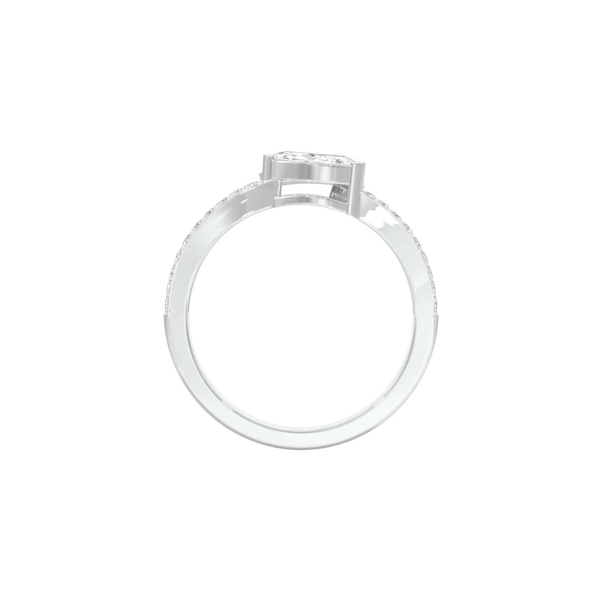 DLR001815 18 KT / White Gold / 22
