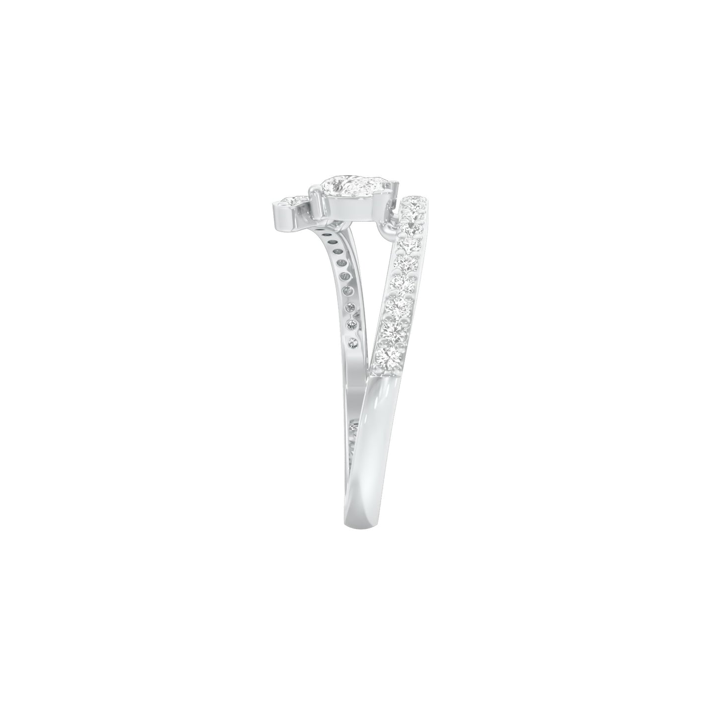 DLR001817 18 KT / White Gold / 22