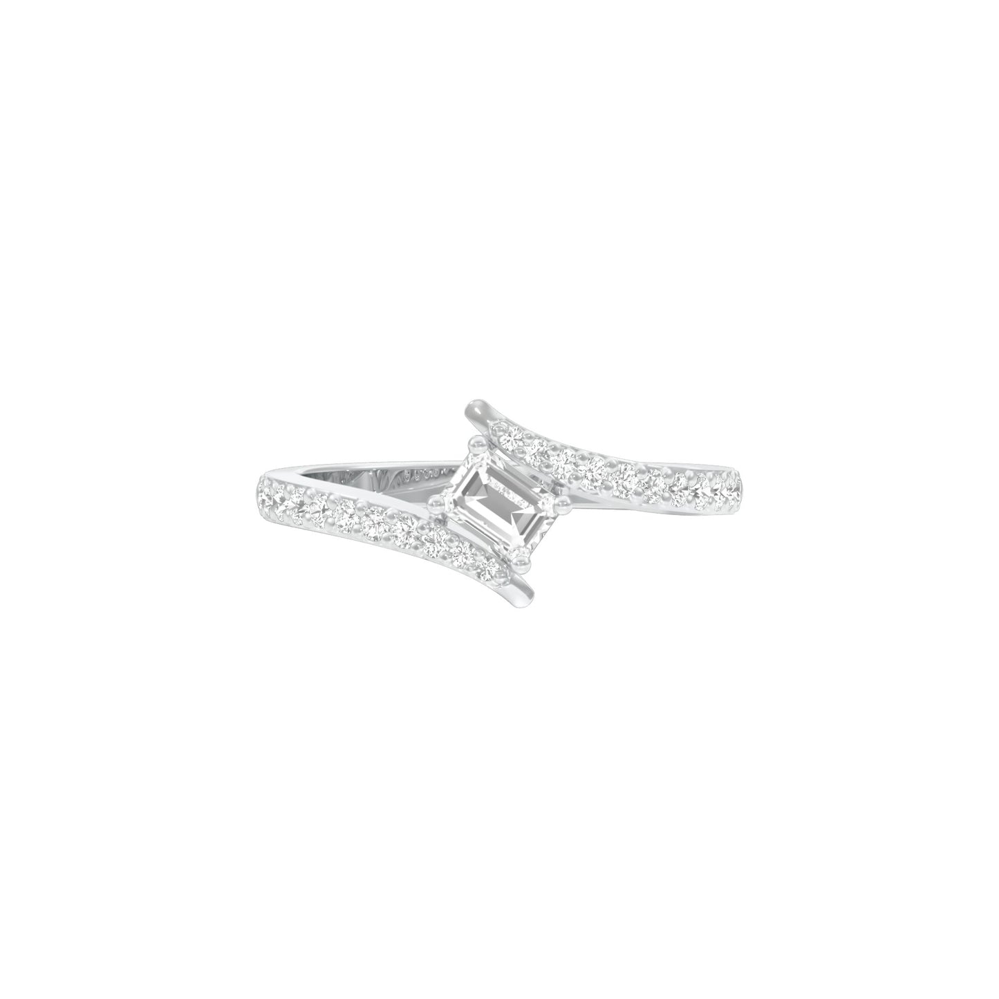 DLR001818 18 KT / White Gold / 22