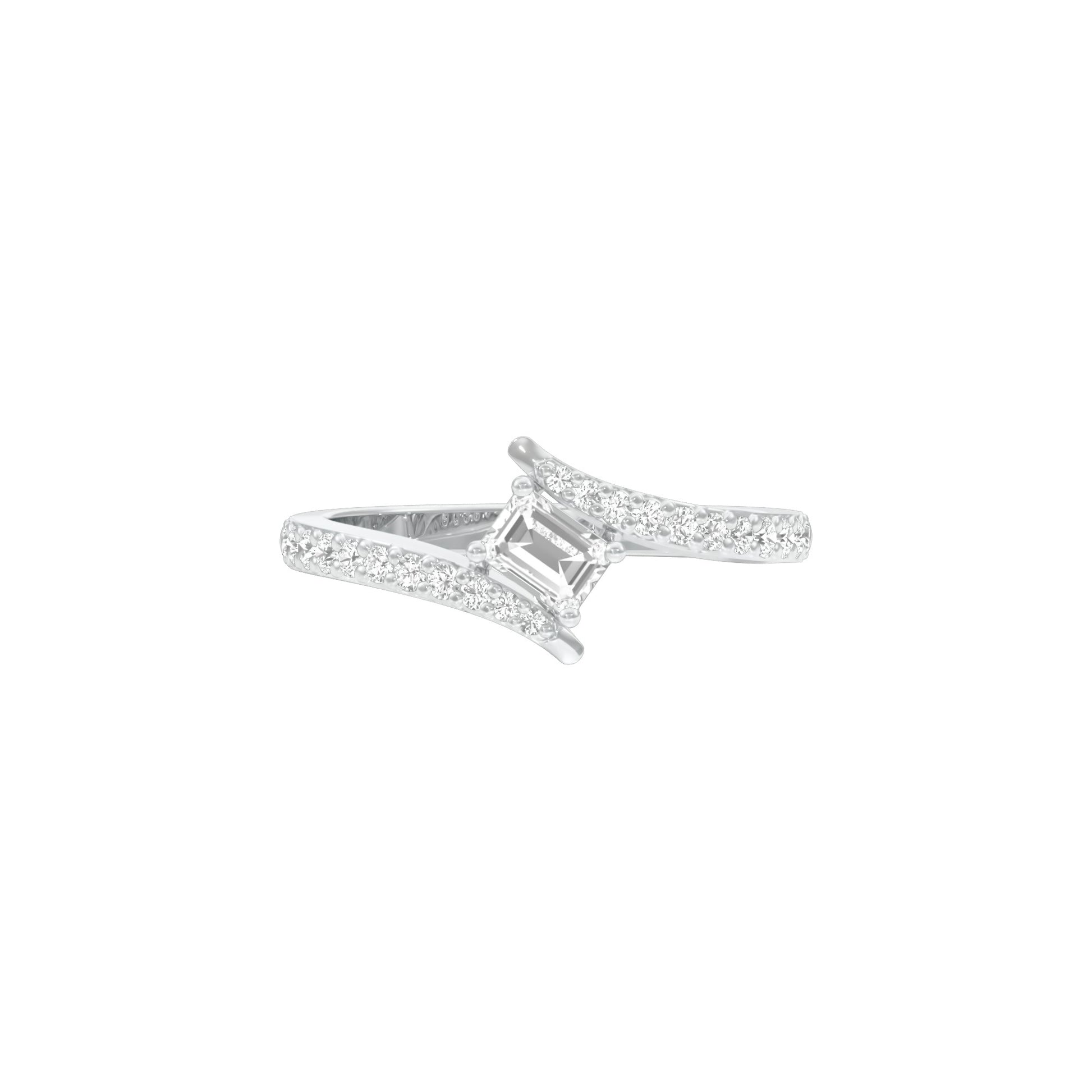 DLR001818 18 KT / White Gold / 22