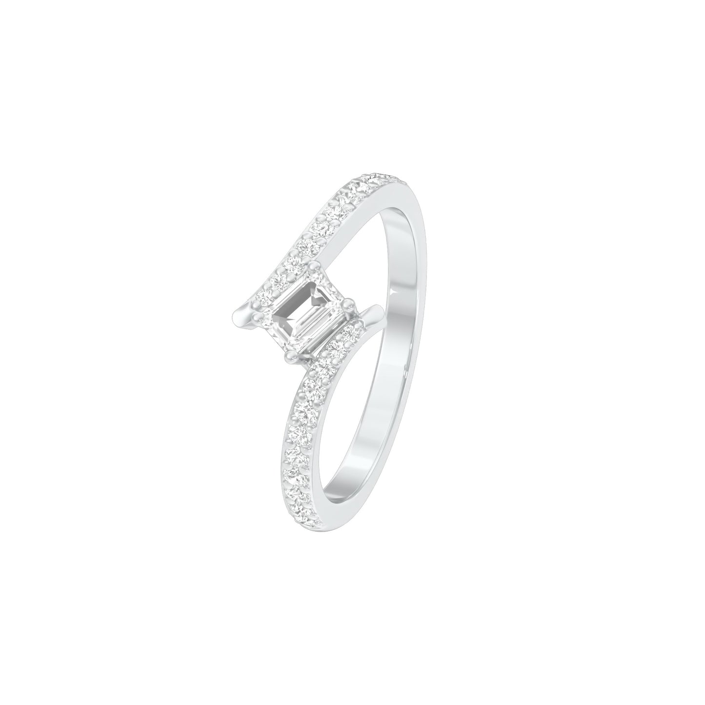 DLR001818 18 KT / White Gold / 22