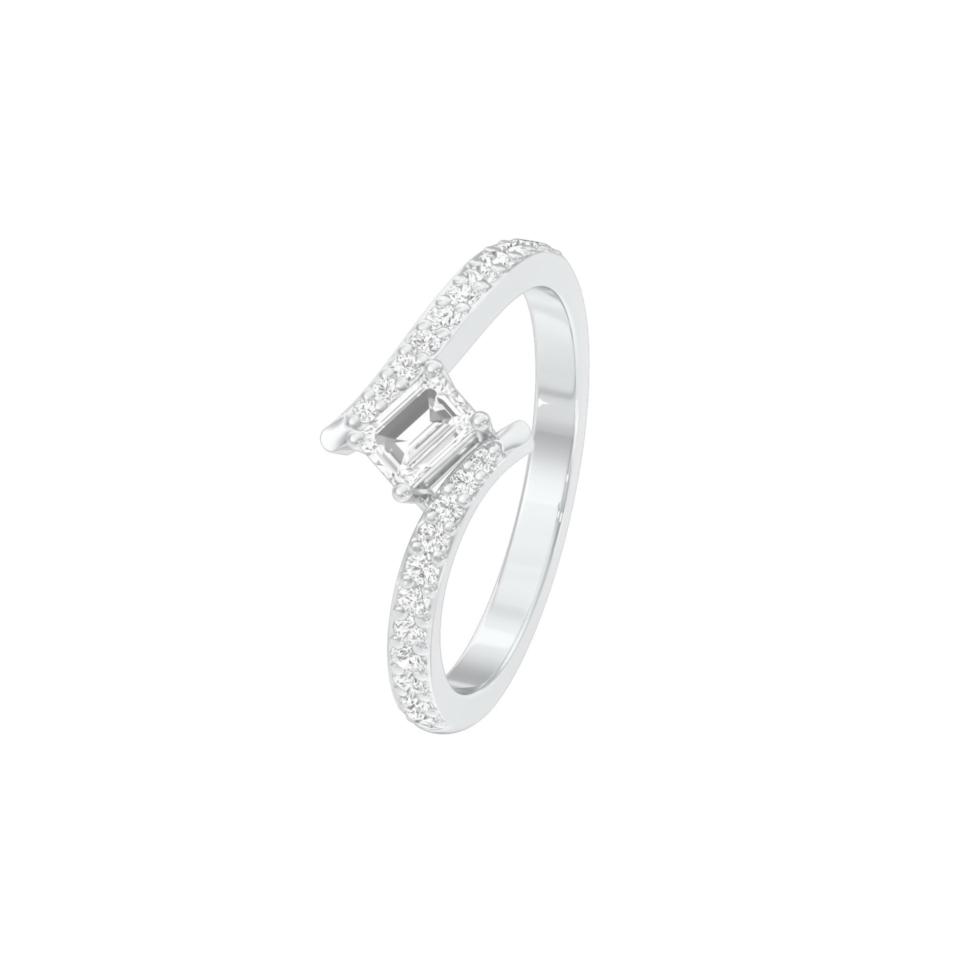 DLR001818 18 KT / White Gold / 22