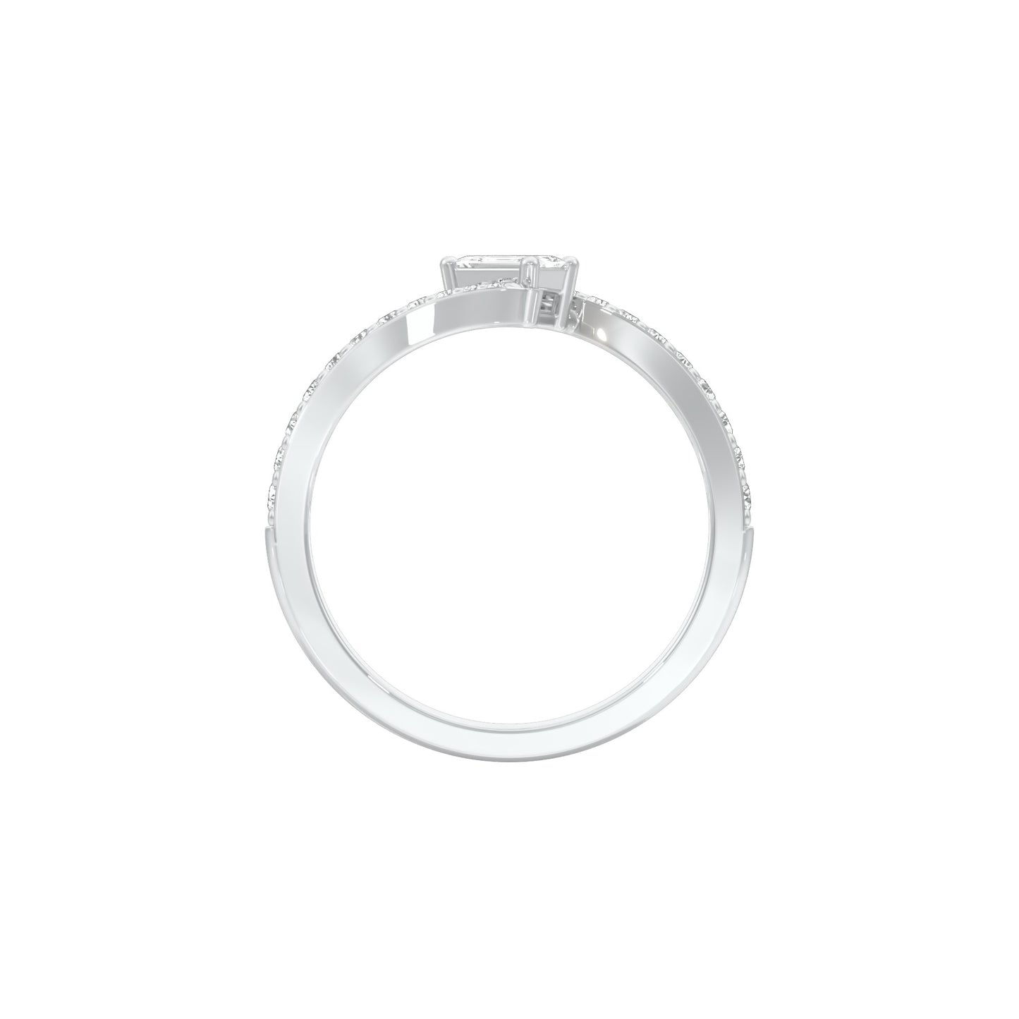 DLR001818 18 KT / White Gold / 22