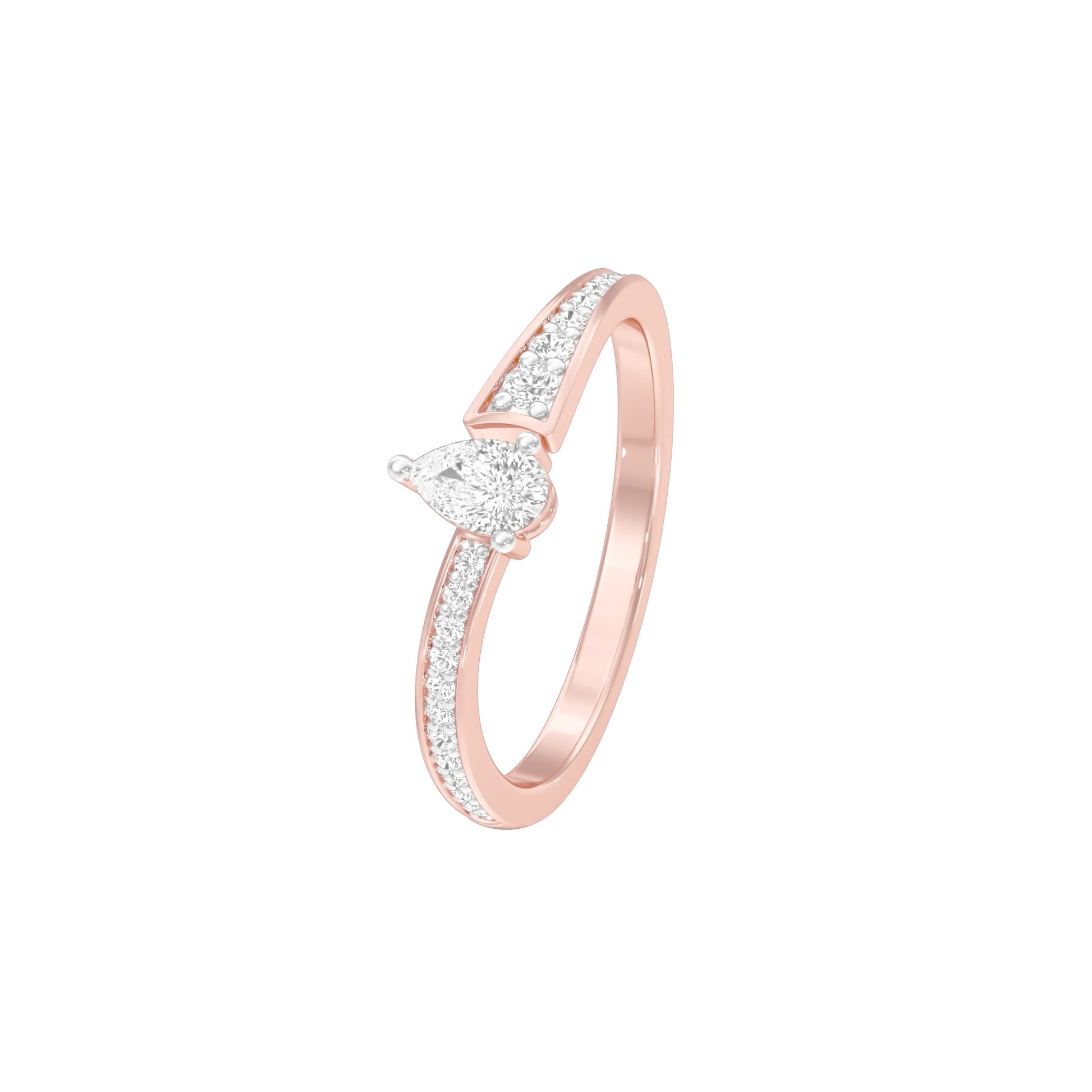 DLR001819 18 KT / Rose Gold / 22