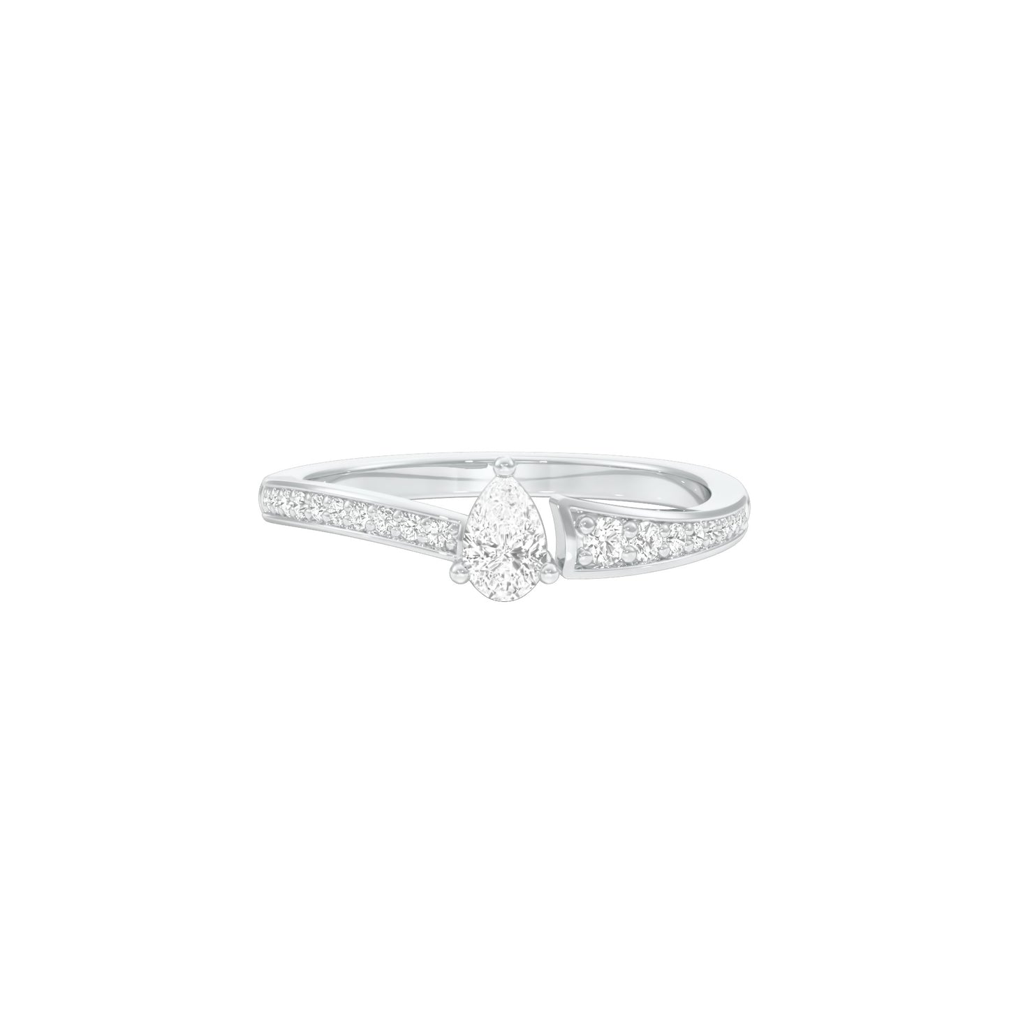 DLR001819 18 KT / White Gold / 22