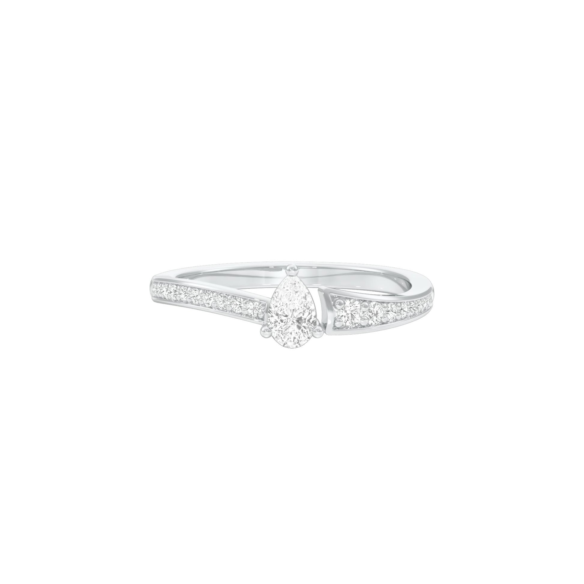 DLR001819 18 KT / White Gold / 22
