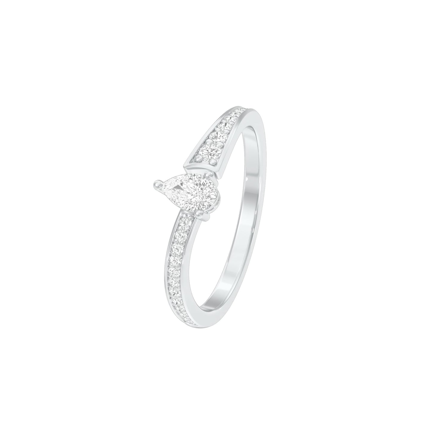 DLR001819 18 KT / White Gold / 22