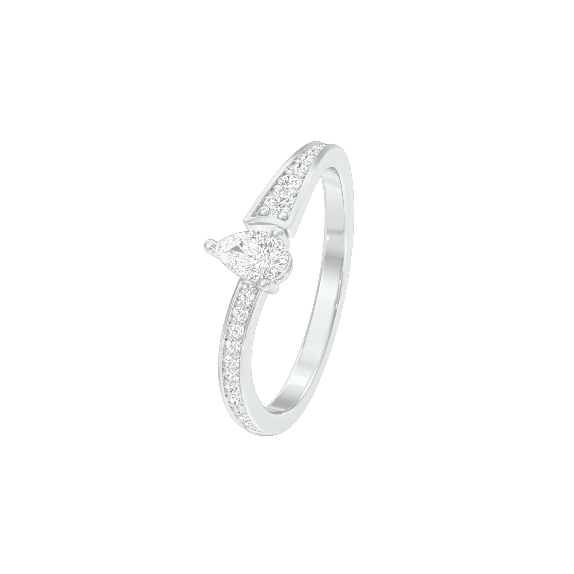 DLR001819 18 KT / White Gold / 22