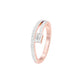 Emerald Muse Split Shank Diamond Ring 18 KT / Rose Gold / 18