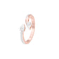Riveting Dual Pear Diamond Ring 18 KT / Rose Gold / 18