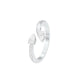 Riveting Dual Pear Diamond Ring 18 KT / White Gold / 18