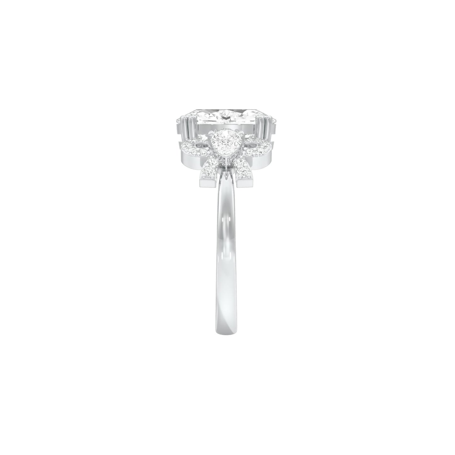DLR001822 18 KT / White Gold / 22