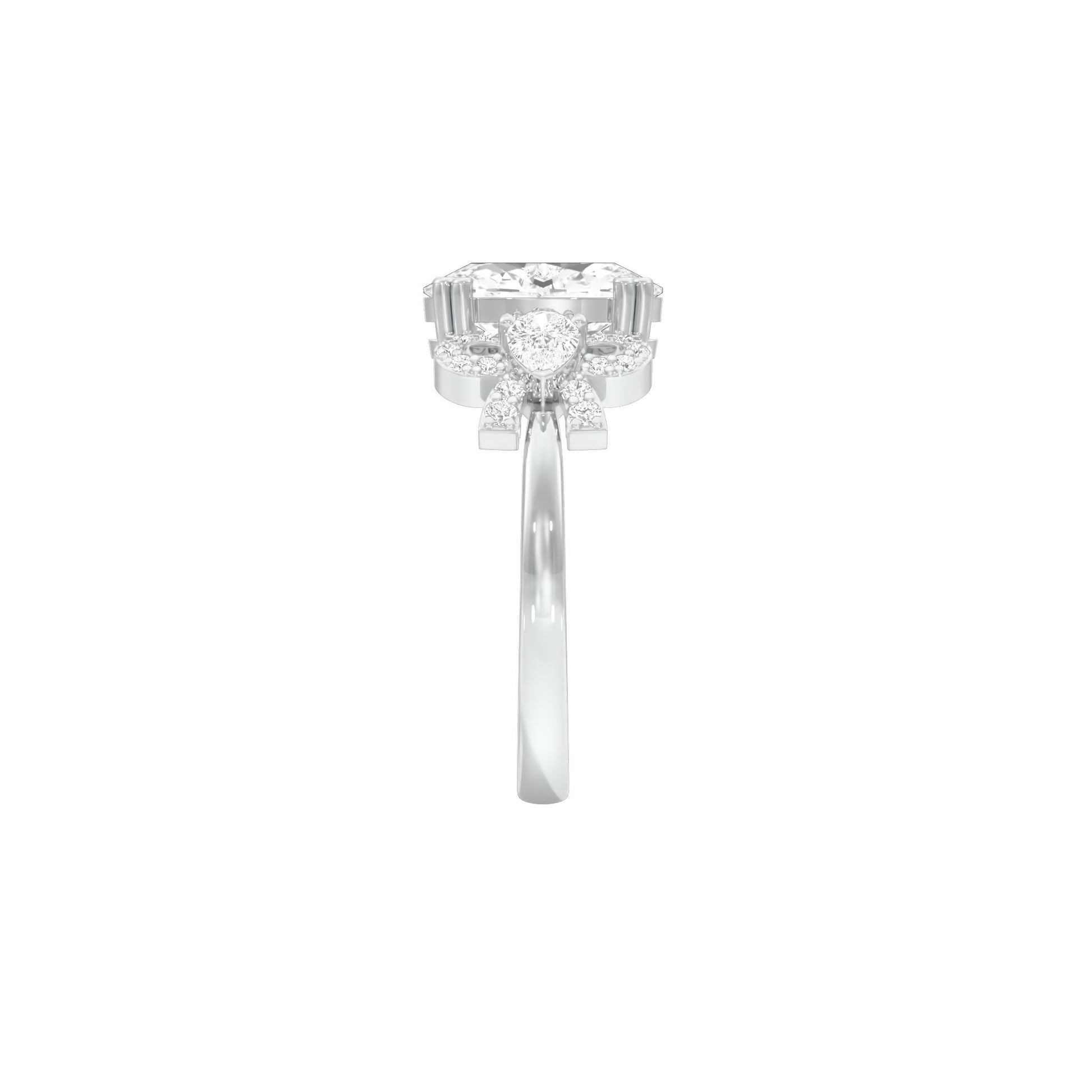 DLR001822 18 KT / White Gold / 22