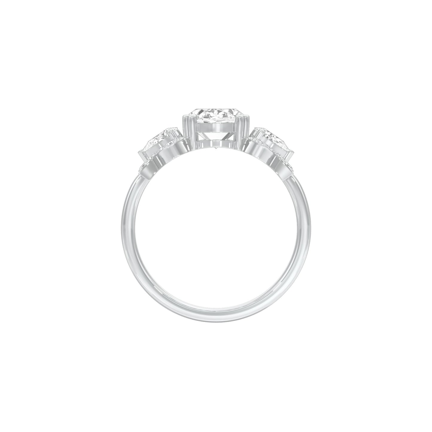 DLR001822 18 KT / White Gold / 22