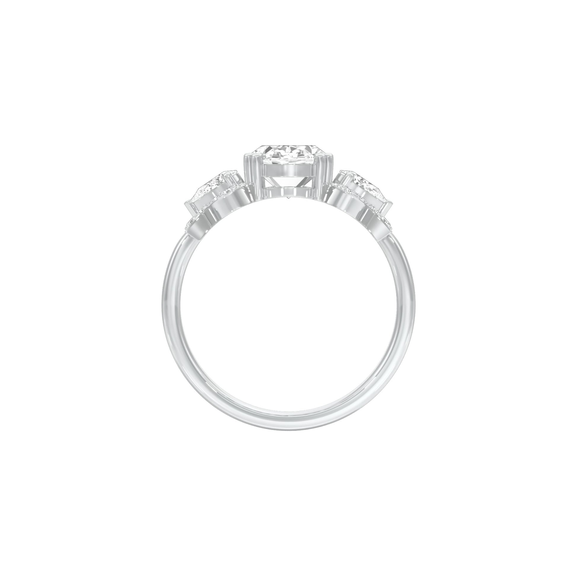 DLR001822 18 KT / White Gold / 22