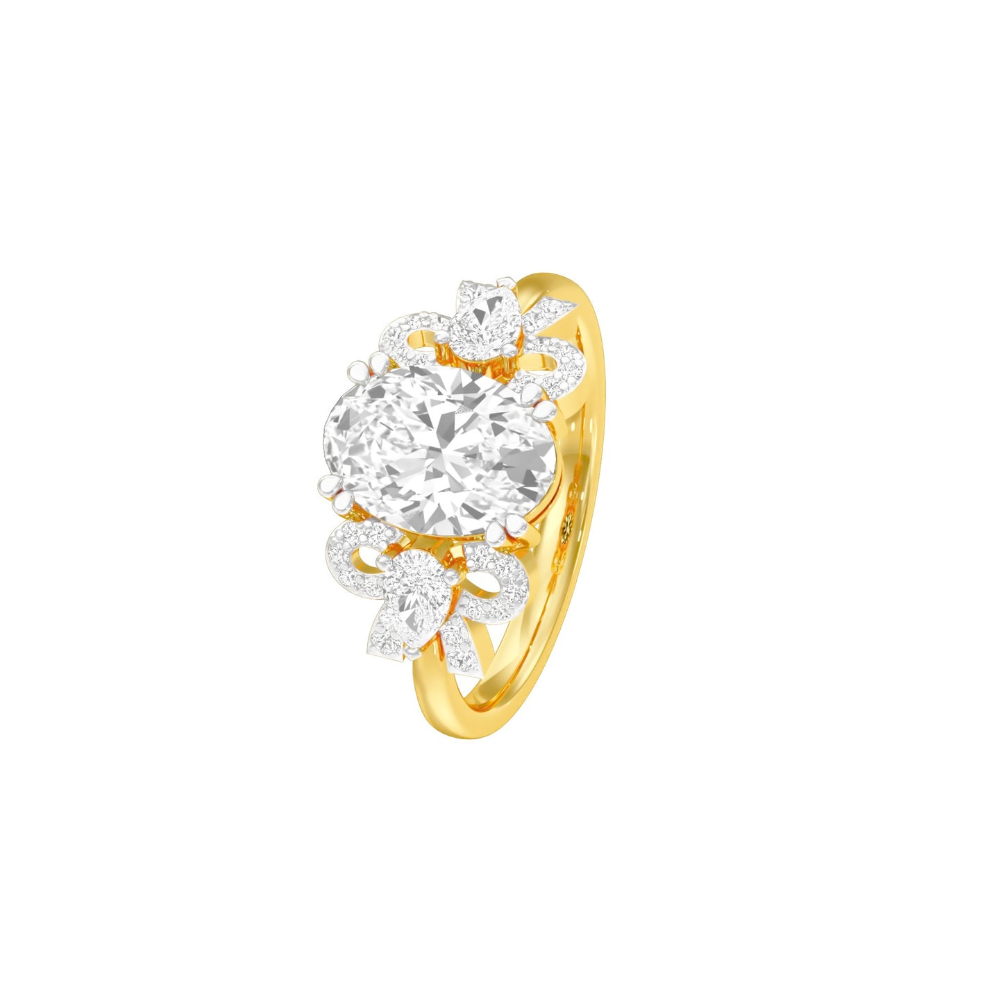 DLR001822 18 KT / Yellow Gold / 22