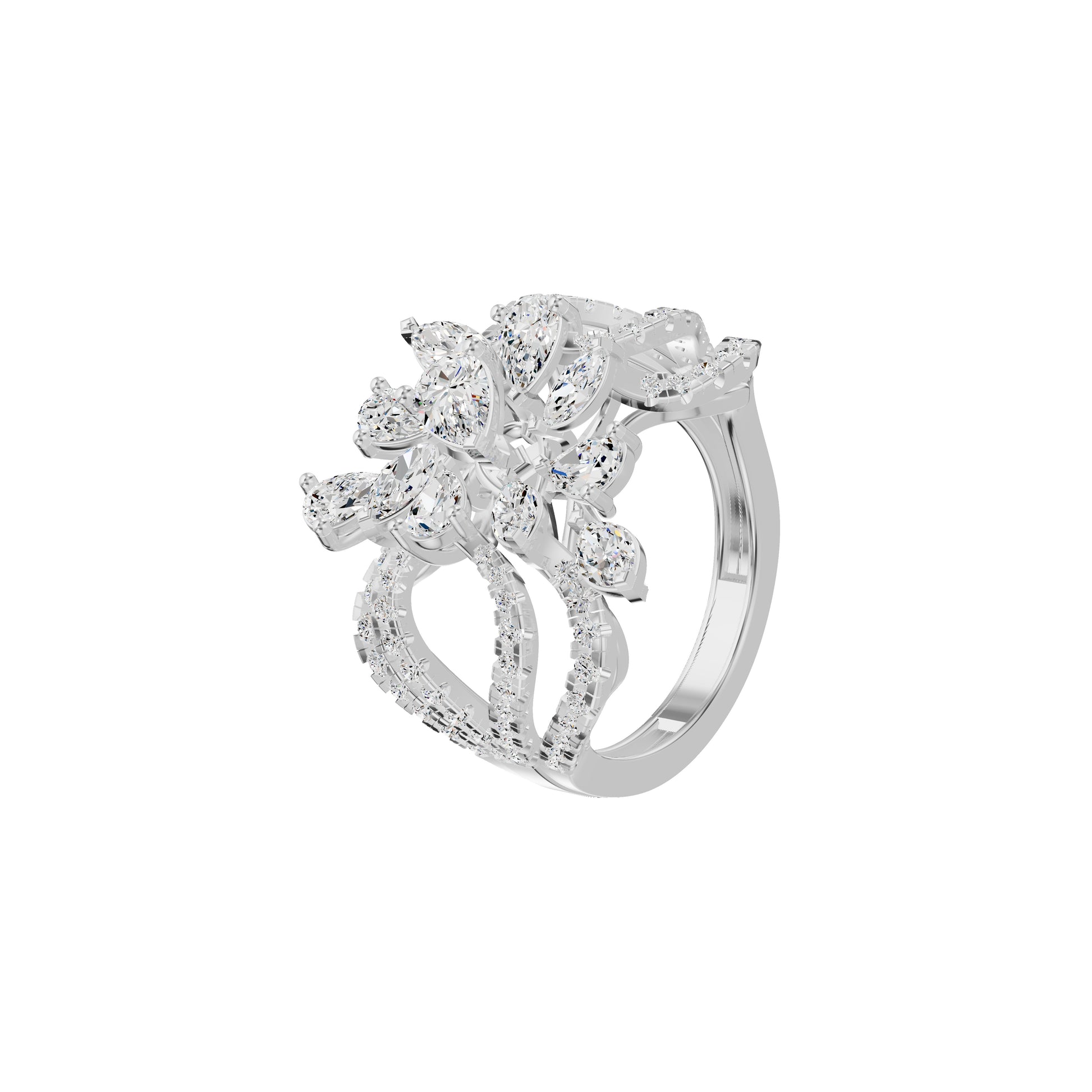 DLR002064 18 KT / White Gold / 18