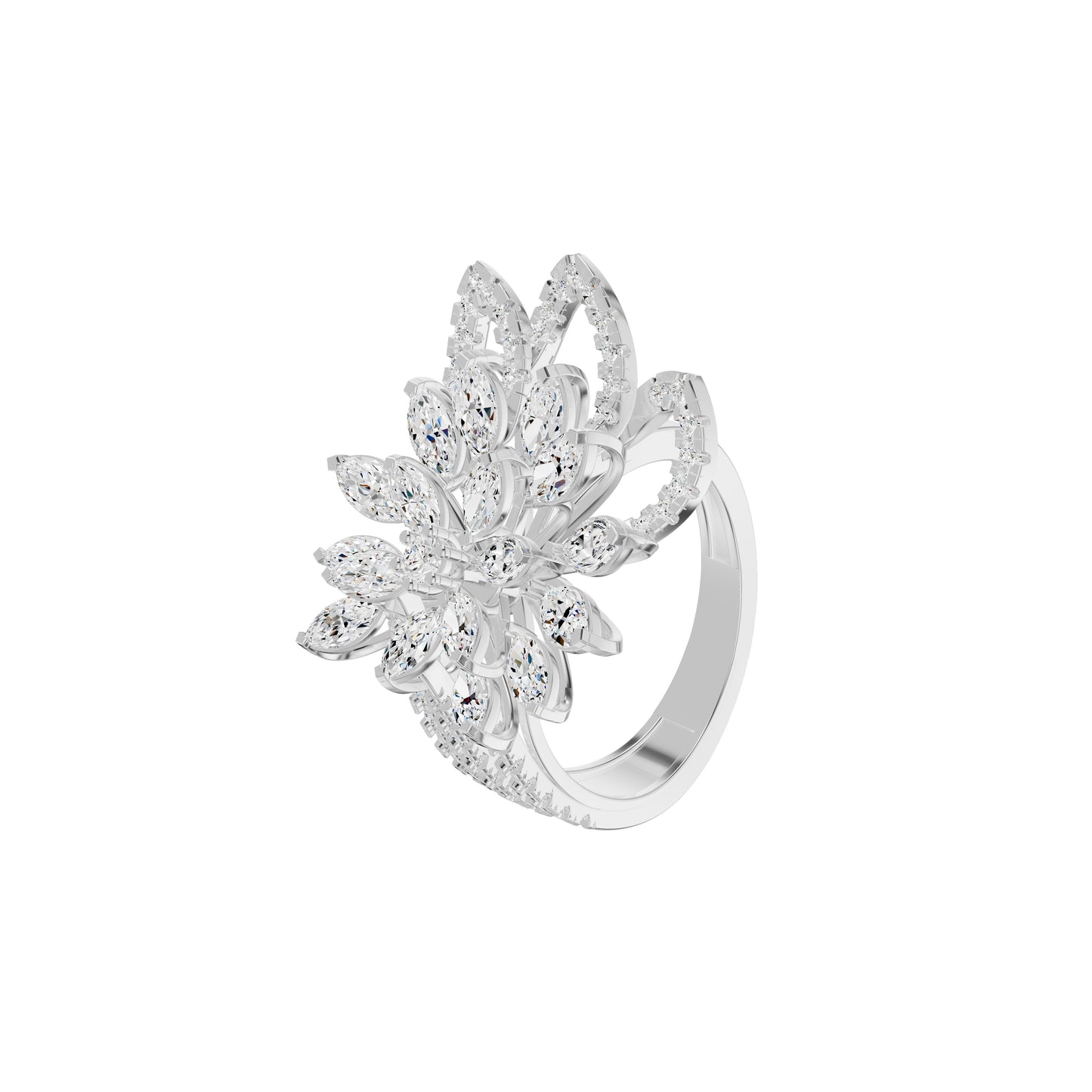 DLR002067 18 KT / White Gold / 18