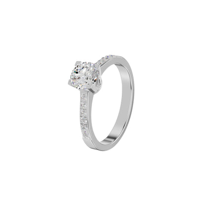 Timeless Sparkle Diamond Ring 18 KT / White Gold / 18