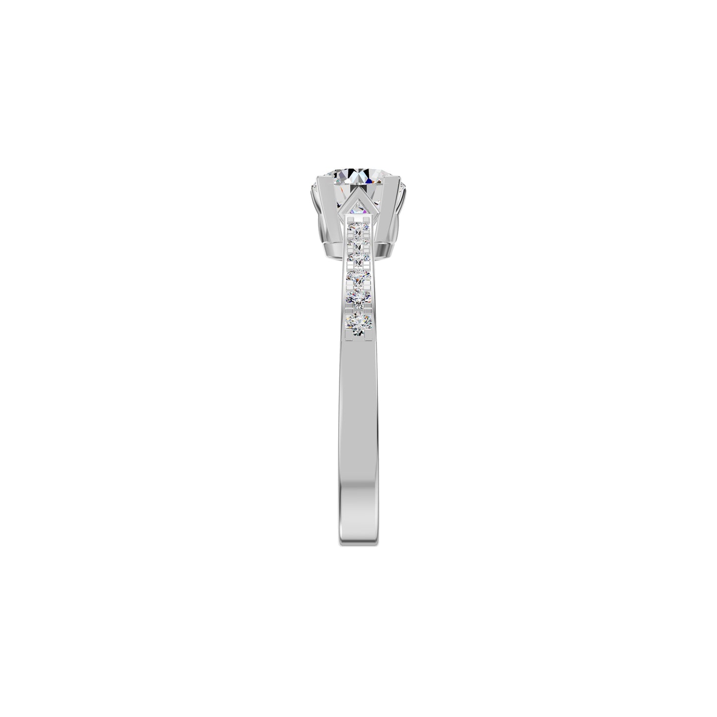 Timeless Sparkle Diamond Ring 18 KT / White Gold / 18
