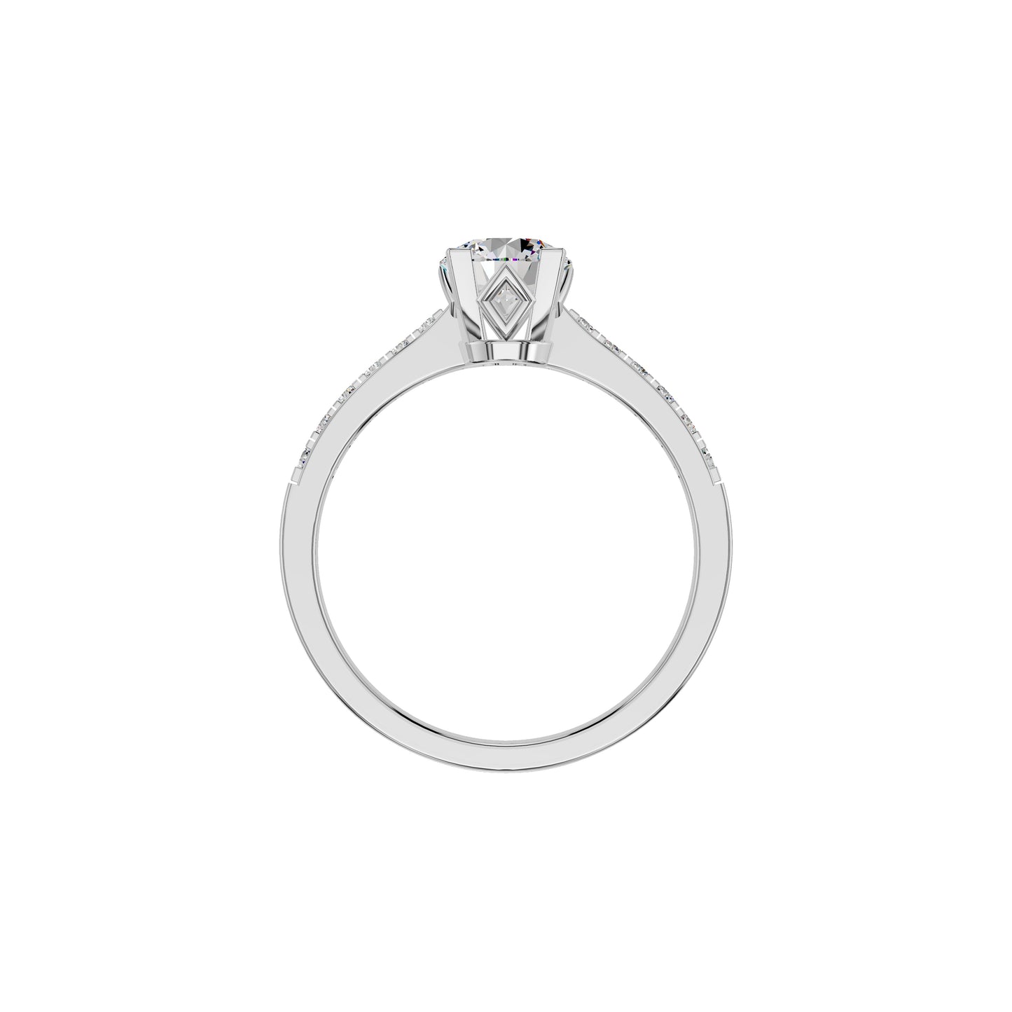 Timeless Sparkle Diamond Ring 18 KT / White Gold / 18