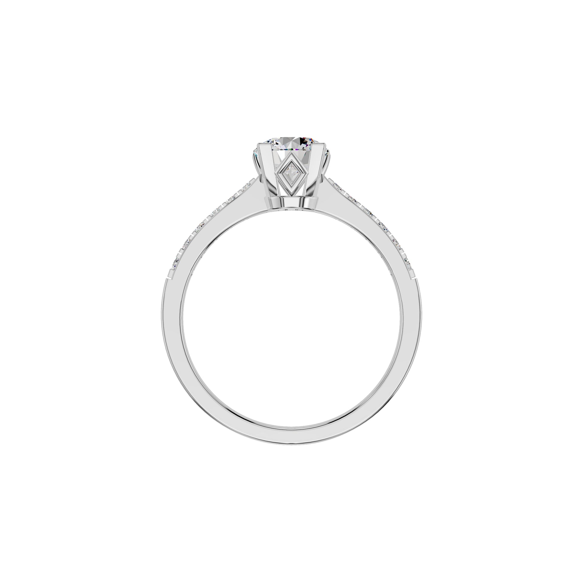 Timeless Sparkle Diamond Ring 18 KT / White Gold / 18