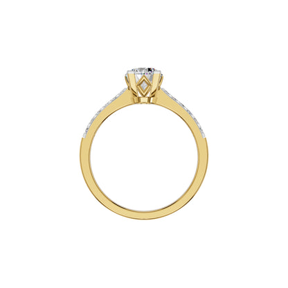 Timeless Sparkle Diamond Ring 18 KT / Yellow Gold / 18